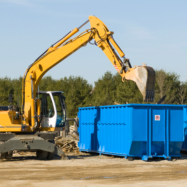 what happens if the residential dumpster is damaged or stolen during rental in Franconia